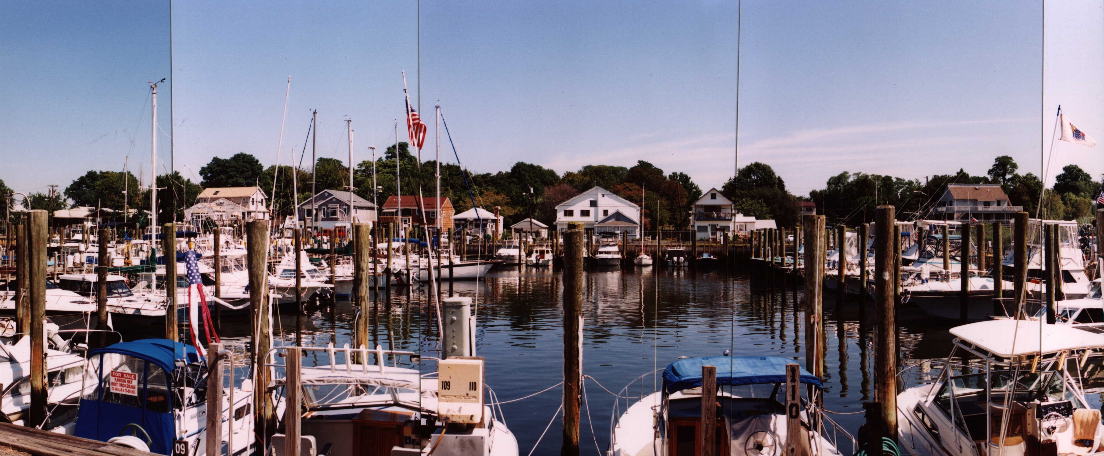 Boats docked at Leonardo State Marina